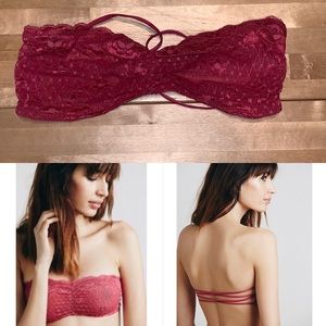 Free People Essential Lace Bandeau Size M EUC